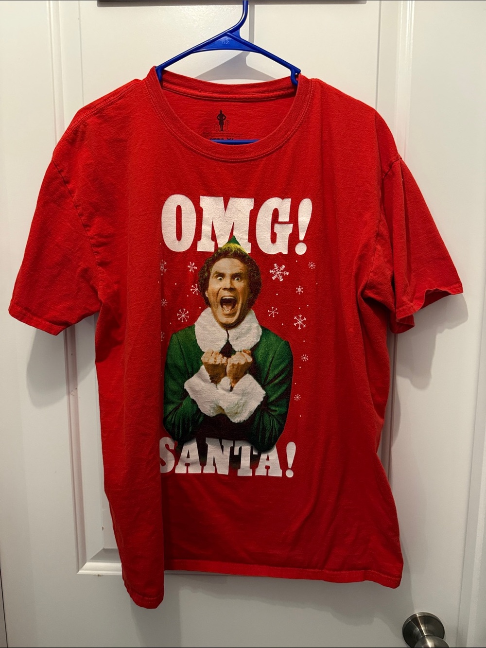 🥳 5 for $25 BUNDLE Red 'OMG! Santa!' Elf Graphic Tee